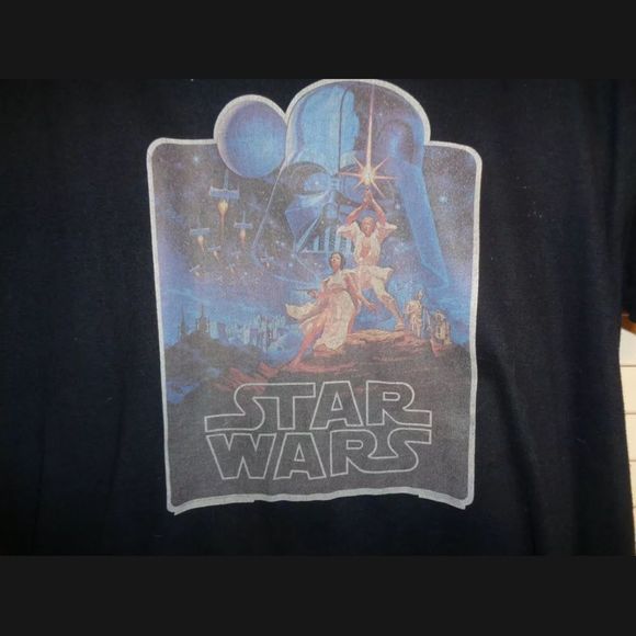 COPY - • Amazing 1970s VINTAGE • STAR WARS • 1976 transfer on Tee • - Picture 3 of 11